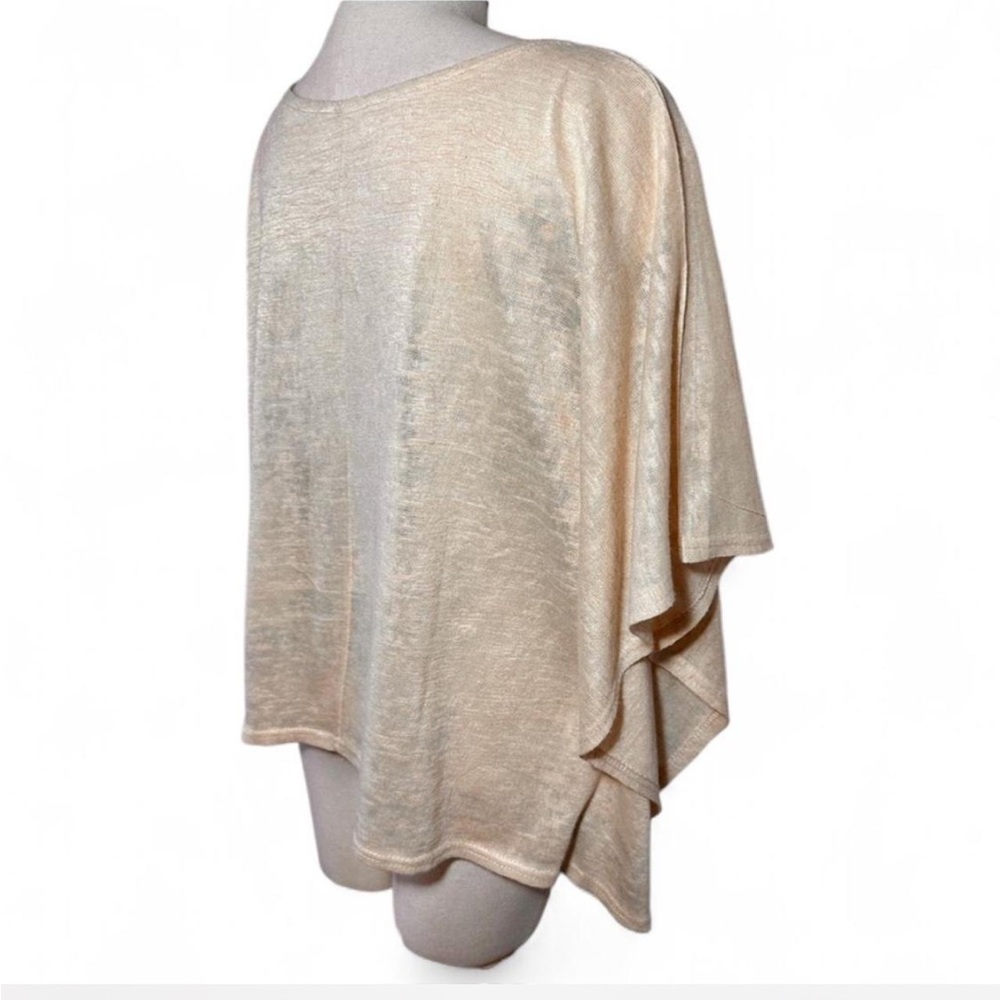 Bohemian Tribal Print Poncho Top | Cream | One Size - Picture 6 of 8